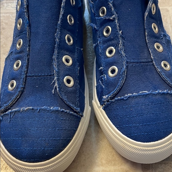 Corkys Royal Blue Babalu Canvas Slip-Ons NWOT Size 7 - Picture 5 of 8